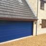 Ridgeway Garage Doors & Repairs - Hormann LPU40 M ribbed Sectional Garge Door in Sapphire Blue