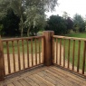 Superior Decor by Brad Jenkins - oak balcony and decking completed after some hard work t bring the back to their natural look 