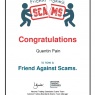 ProofMEDIA - Friends Against Scammers Certificate Quentin Pain