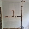 Blue Tech Electrical Ltd - Neatly chased in kitchen alteration, ready for plastering