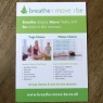 Creative Remedy - A6 Leaflet Design for Breathe Move Be