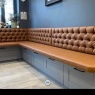Upholstery Services Sebastian - Bespoke kitchen bench in faux leather