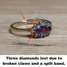 SKB Enterprises - Clock, Watch & Jewellery Repairs - Broken ring before