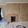 NW Plastering Co. - Fireplace Before