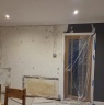 NW Plastering Co. - Kitchen Wall Before