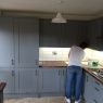 Crescent Carpentry & Building Ltd - lovely shaker grey/walnut tops