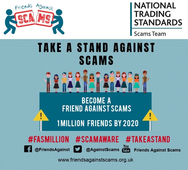 Friends Against Scams - Take a Stand poster